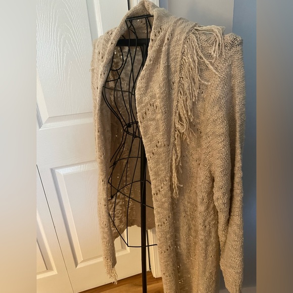 Cal style Fringed Cardigan Size 2X - Picture 2 of 2